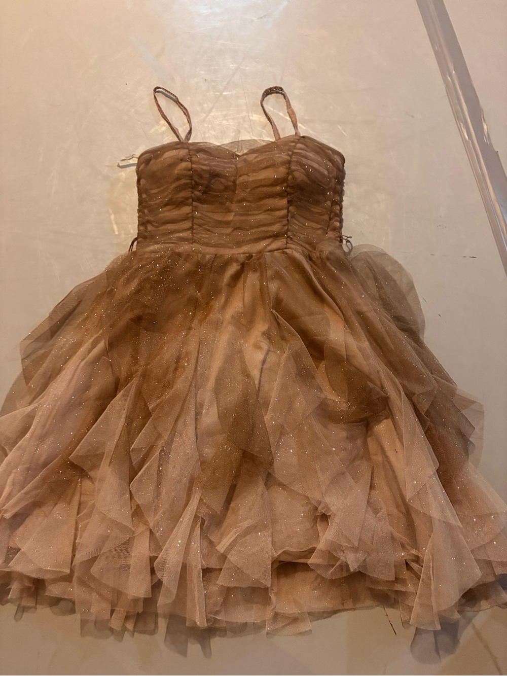 mini Dress in Champagne Gold windsor